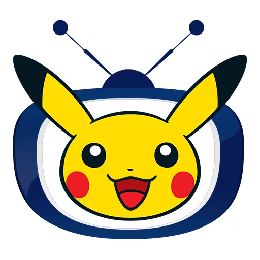 Logo de TV Pokémon, la tête de Pikachu dans une télévision