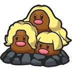 Triopikeur - Forme d'Alola Dugtrio ダグトリオ