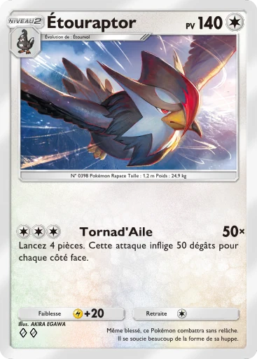 Pokémon Pocket - Embrasement Écarlate - Étouraptor