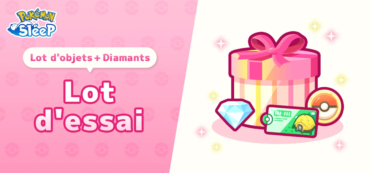 Pokémon Sleep Lot d'essai boutique