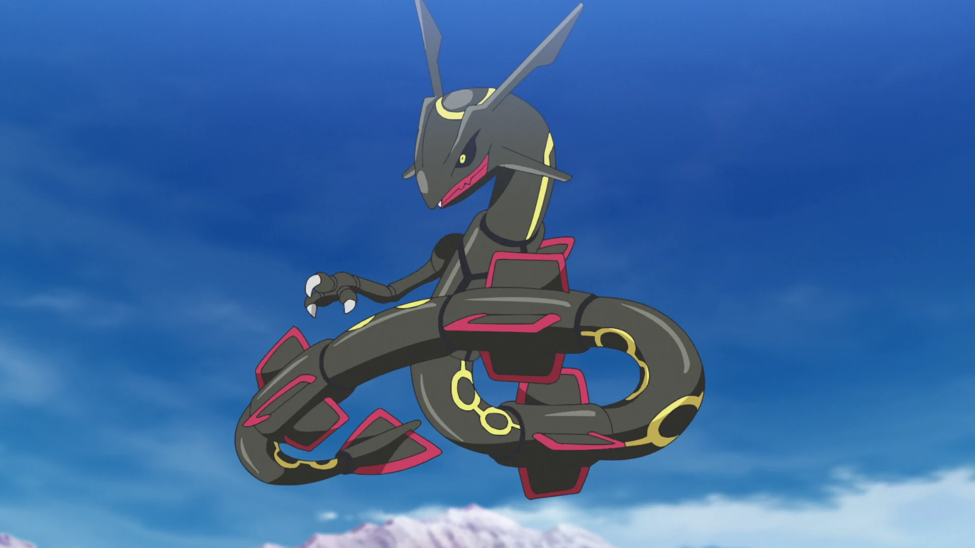 Rayquaza dans les nuages
