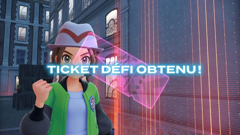 Ticket défi obtenu