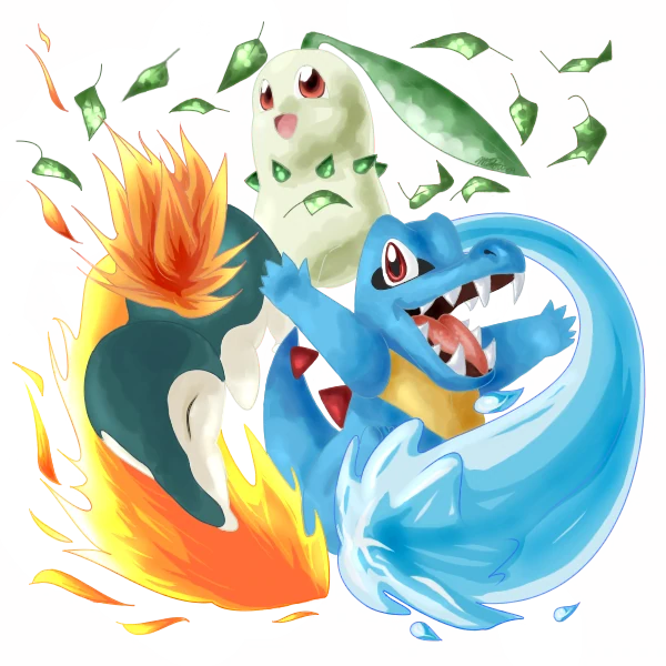 Johto Starters