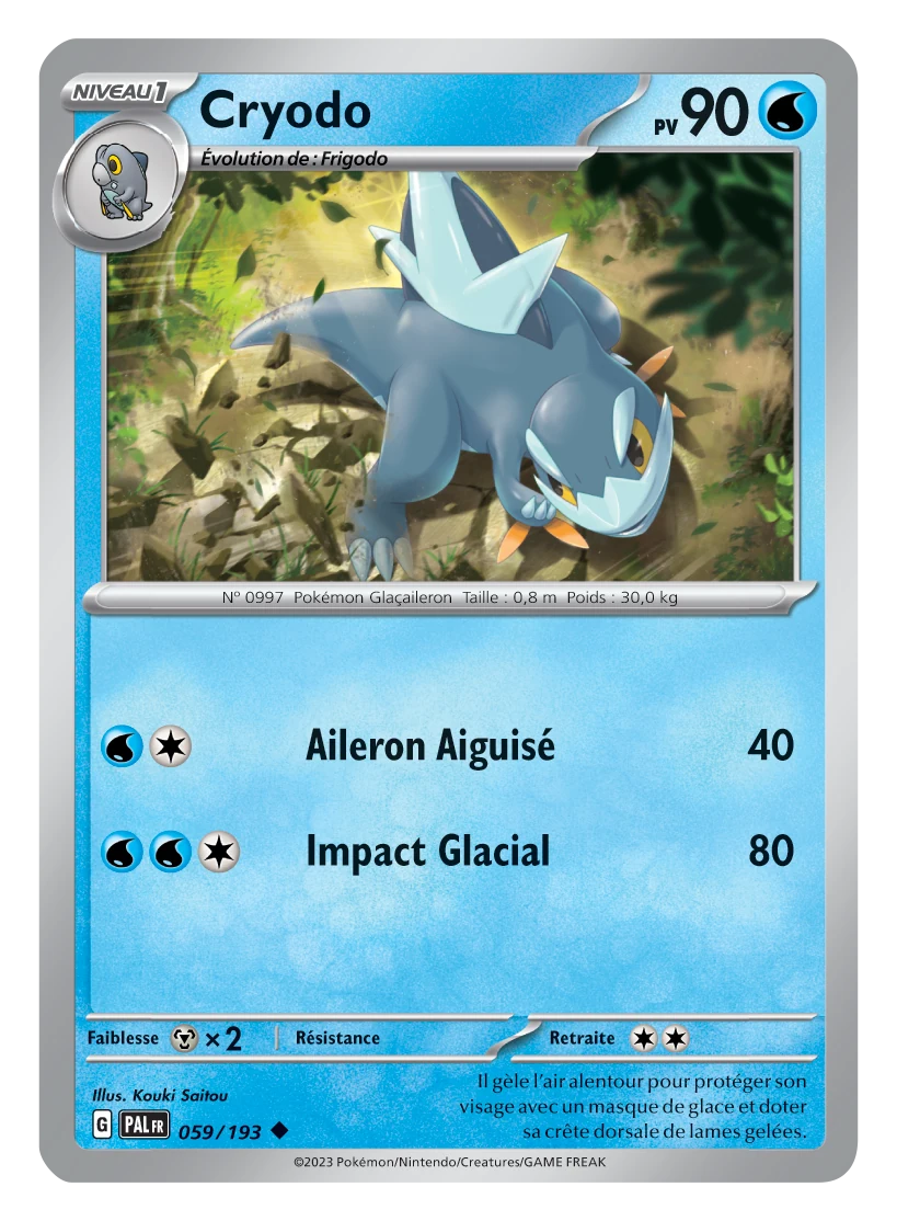 Cryodo SV2 JCC Pokemon