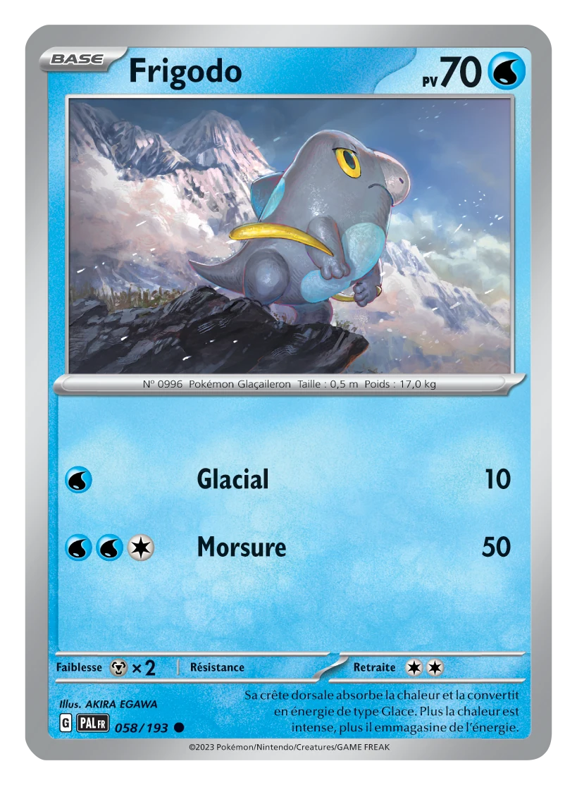 Frigodo SV2 JCC Pokemon