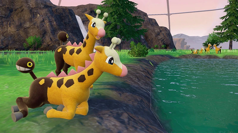 apparition massive pokémon écarlate pokémon violet Girafarig rayquaza chromatique