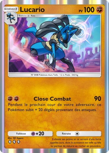 Pokémon Pocket - Aura Palpitante - Lucario
