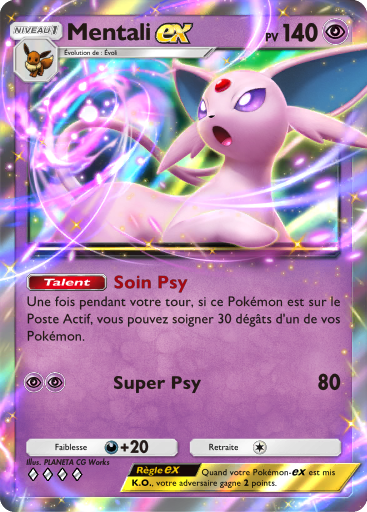 Pokémon Pocket - Booster de Luxe ex - Mentali-ex