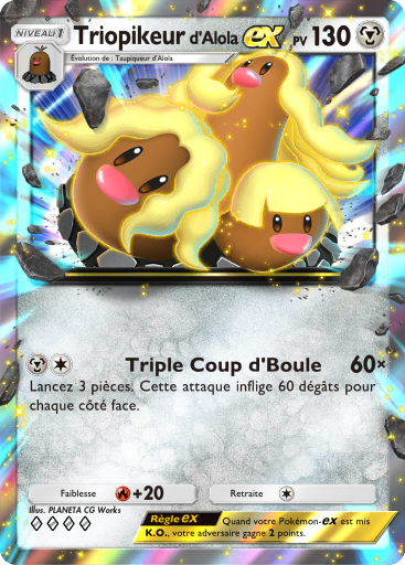 Pokémon Pocket - Booster de Luxe ex - Triopikeur d'Alola-ex