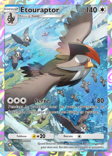 Pokémon Pocket - Choc Spatio-Temporel - Étouraptor