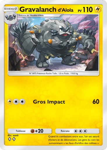 Pokémon Pocket - Gardiens Astraux - Gravalanch d'Alola