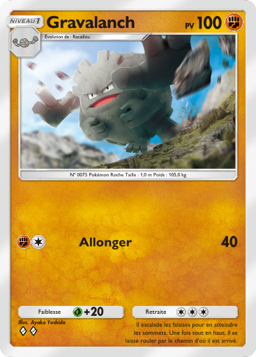 Pokémon Pocket - L’Île Fabuleuse - Gravalanch