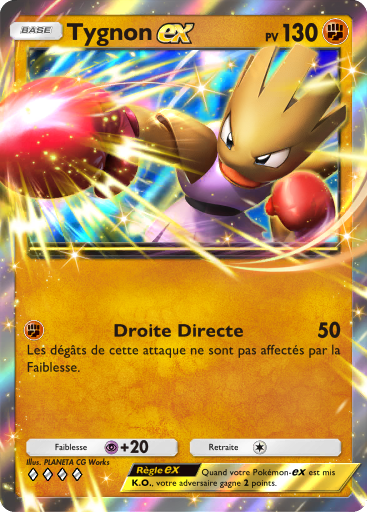 Pokémon Pocket - Carte Tygnon ex (Méga-Ascension)