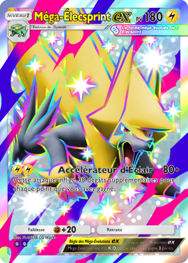 Pokémon Pocket - Méga-Rayonnement - Méga-Élecsprint-ex