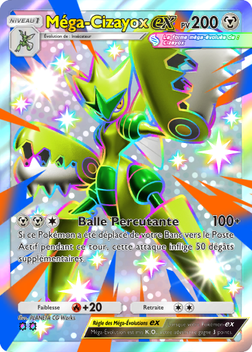 Pokémon Pocket - Méga-Rayonnement - Méga-Cizayox-ex