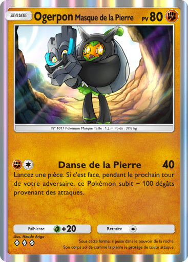Pokémon Pocket - Parade Onirique - Ogerpon (Masque de la Pierre)