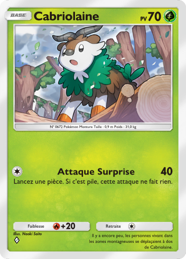 Pokémon Pocket - Puissance Génétique - Cabriolaine