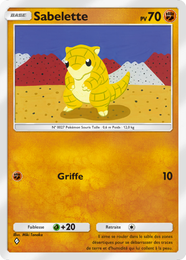 Pokémon Pocket - Puissance Génétique - Sabelette