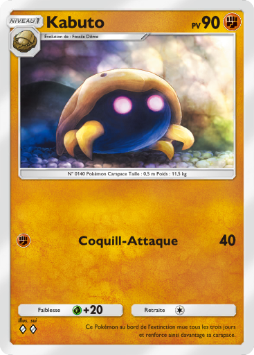 Pokémon Pocket - Puissance Génétique - Kabuto