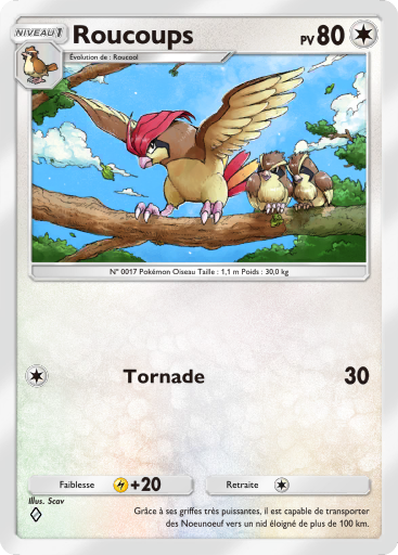 Pokémon Pocket - Puissance Génétique - Roucoups
