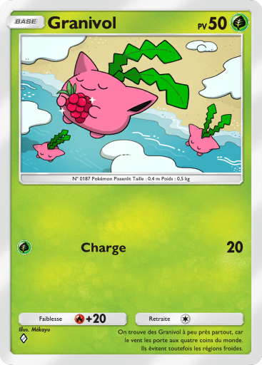 Pokémon Pocket - Sagesse entre Ciel et Mer - Granivol