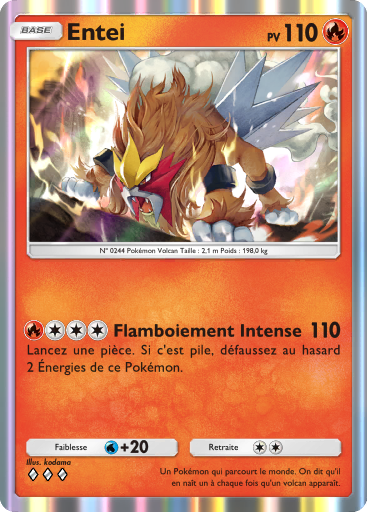 Pokémon Pocket - Sagesse entre Ciel et Mer - Entei