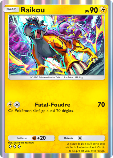 Pokémon Pocket - Sagesse entre Ciel et Mer - Raikou