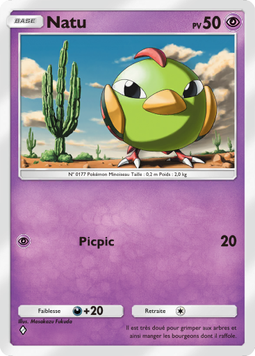 Pokémon Pocket - Sagesse entre Ciel et Mer - Natu