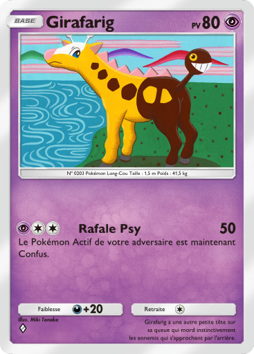 Pokémon Pocket - Sagesse entre Ciel et Mer - Girafarig