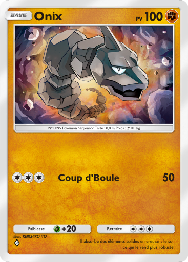 Pokémon Pocket - Sagesse entre Ciel et Mer - Onix