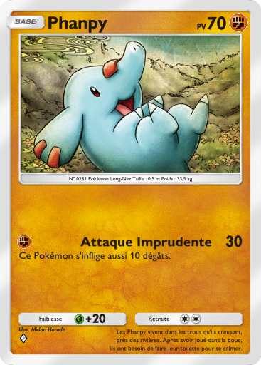 Pokémon Pocket - Sagesse entre Ciel et Mer - Phanpy