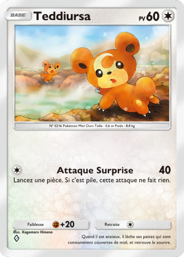 Pokémon Pocket - Source Secrète - Teddiursa