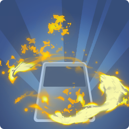 Flammes orange