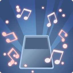 Notes de musique roses