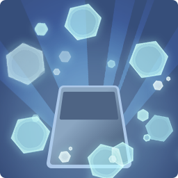 Petits hexagones bleu clair