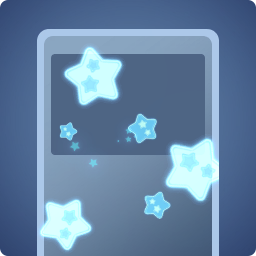 Étoiles décorées bleu clair