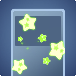 Étoiles décorées vert-jaune