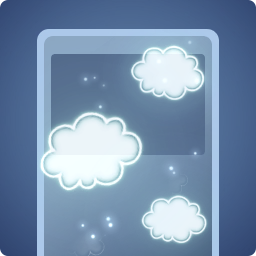 Nuages cotonneux blancs