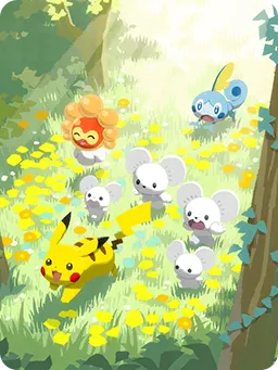 Pokémon dans la forêt