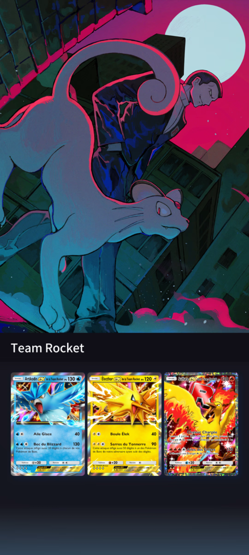 pokemon pocket L’Ambition de la Team Rocket nouveau cadre