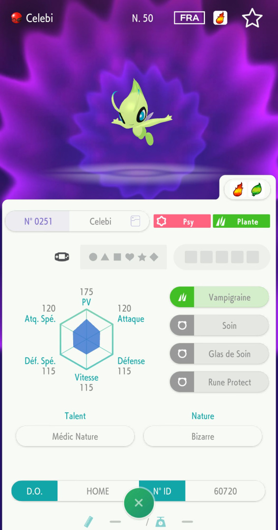 compatibilité pokémon rfvf et pokémon home celebi offert