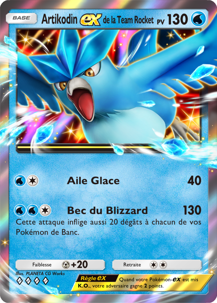 pokemon pocket L'Ambition de la Team Rocket carte artikodin ex