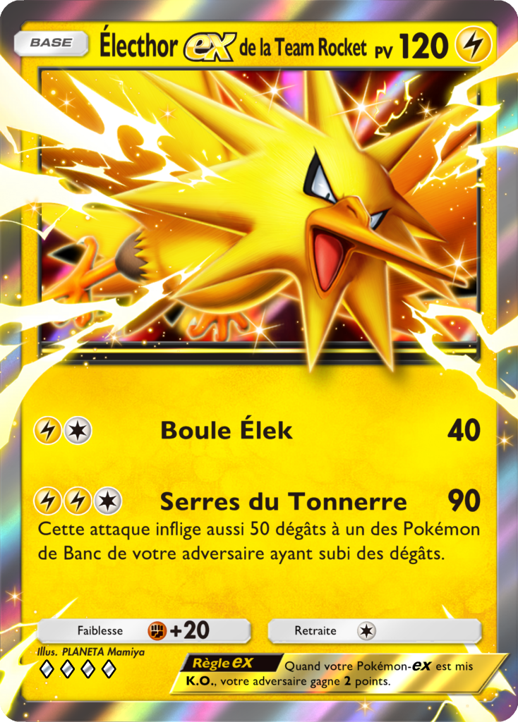 pokemon pocket L'Ambition de la Team Rocket carte électhor ex