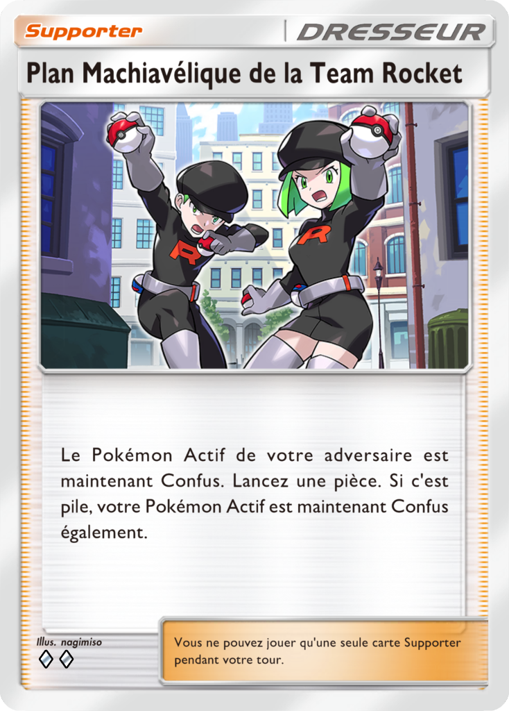 pokemon pocket L'Ambition de la Team Rocket carte plan machiavelique