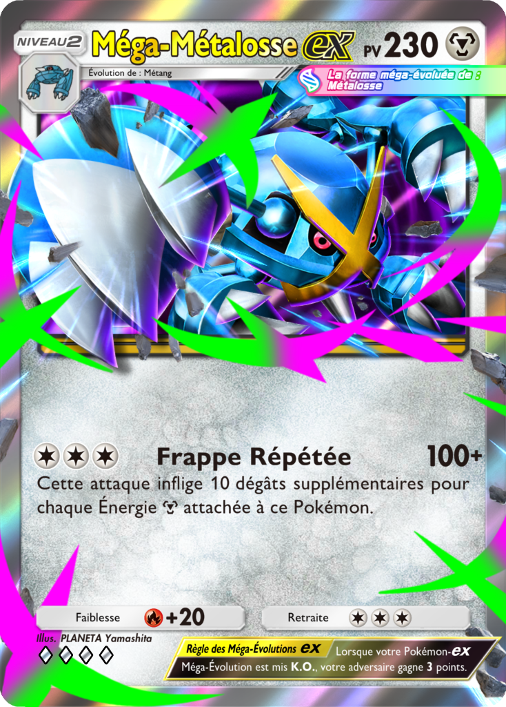 pokemon pocket domination céleste carte méga métalosse