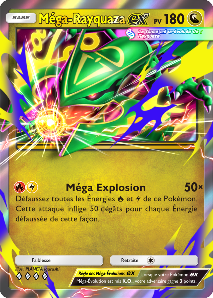 pokemon pocket domination céleste carte méga rayquaza