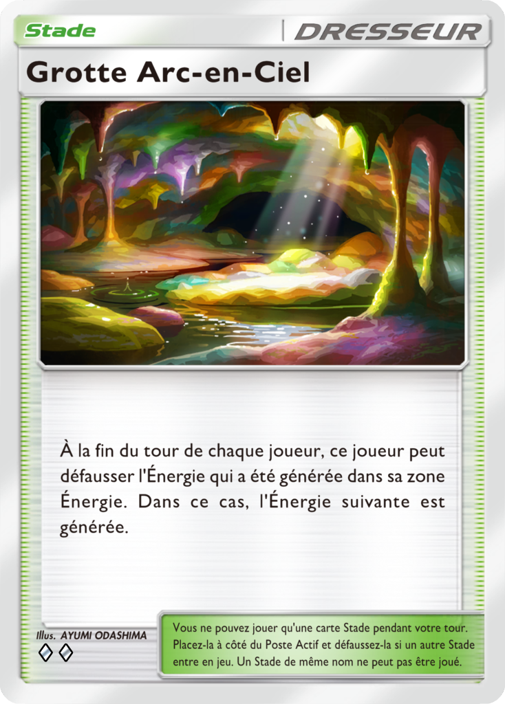 pokemon pocket domination céleste carte grotte arc-en-ciel
