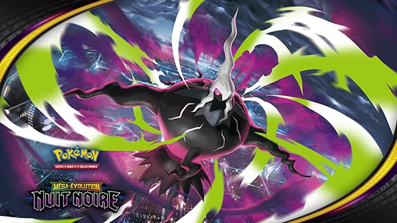 Image mise en avant de l’article JCC Pokémon : Méga-Darkrai va vous faire faire des cauchemars dans la nouvelle série Nuit Noire !