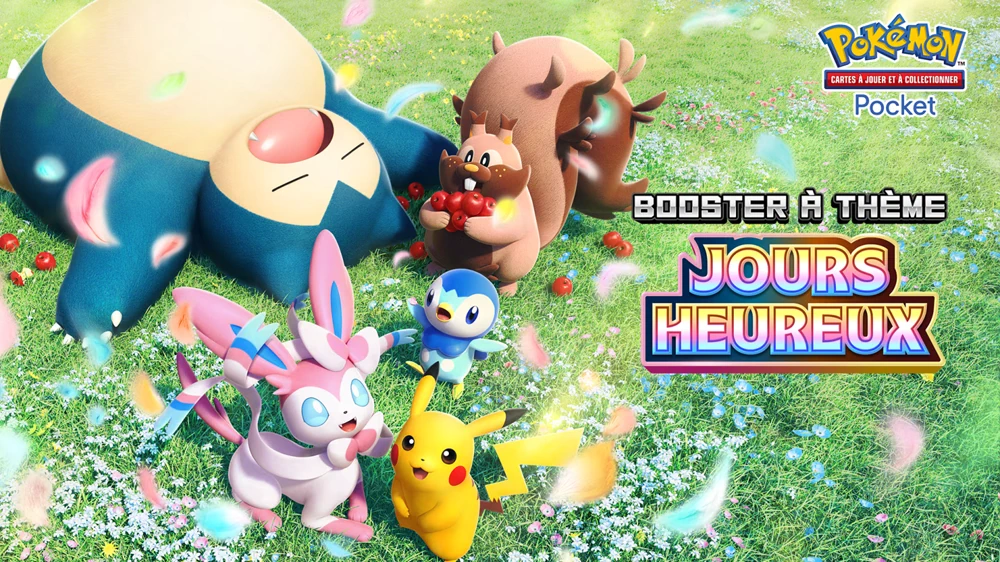 Pokémon Pocket : la toute nouvelle extension du JCC Pokémon Pocket, Jours Heureux, arrive le 30 juin !