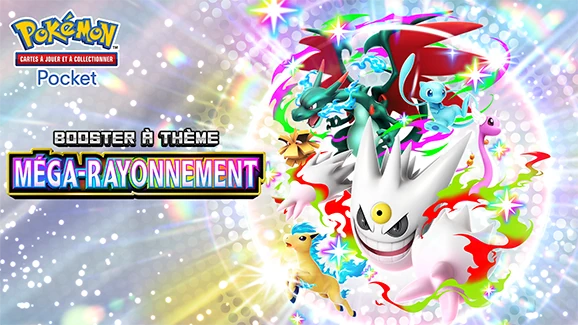 Pokémon Pocket : la toute nouvelle extension du JCC Pokémon Pocket, Méga-Rayonnement, arrive le 26 mars !